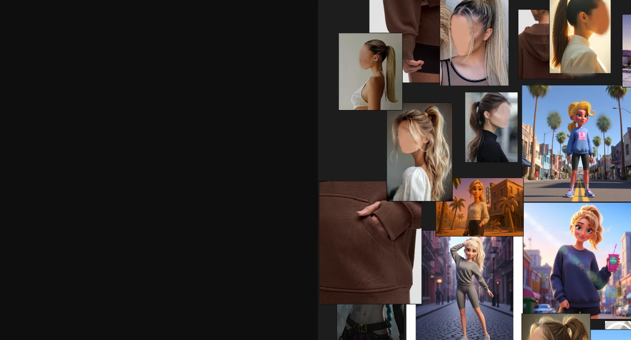 A detailed 3D character blueprint showing topology lines