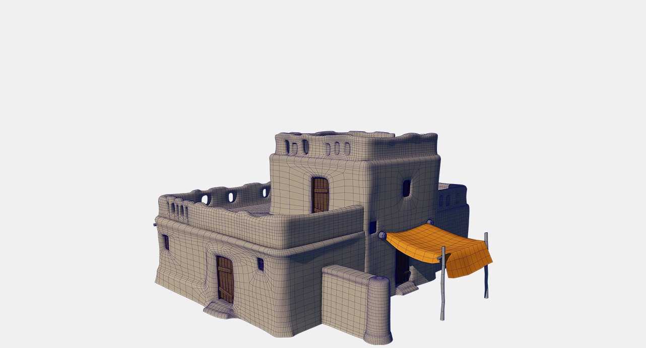 A featured 3D environment or prop
