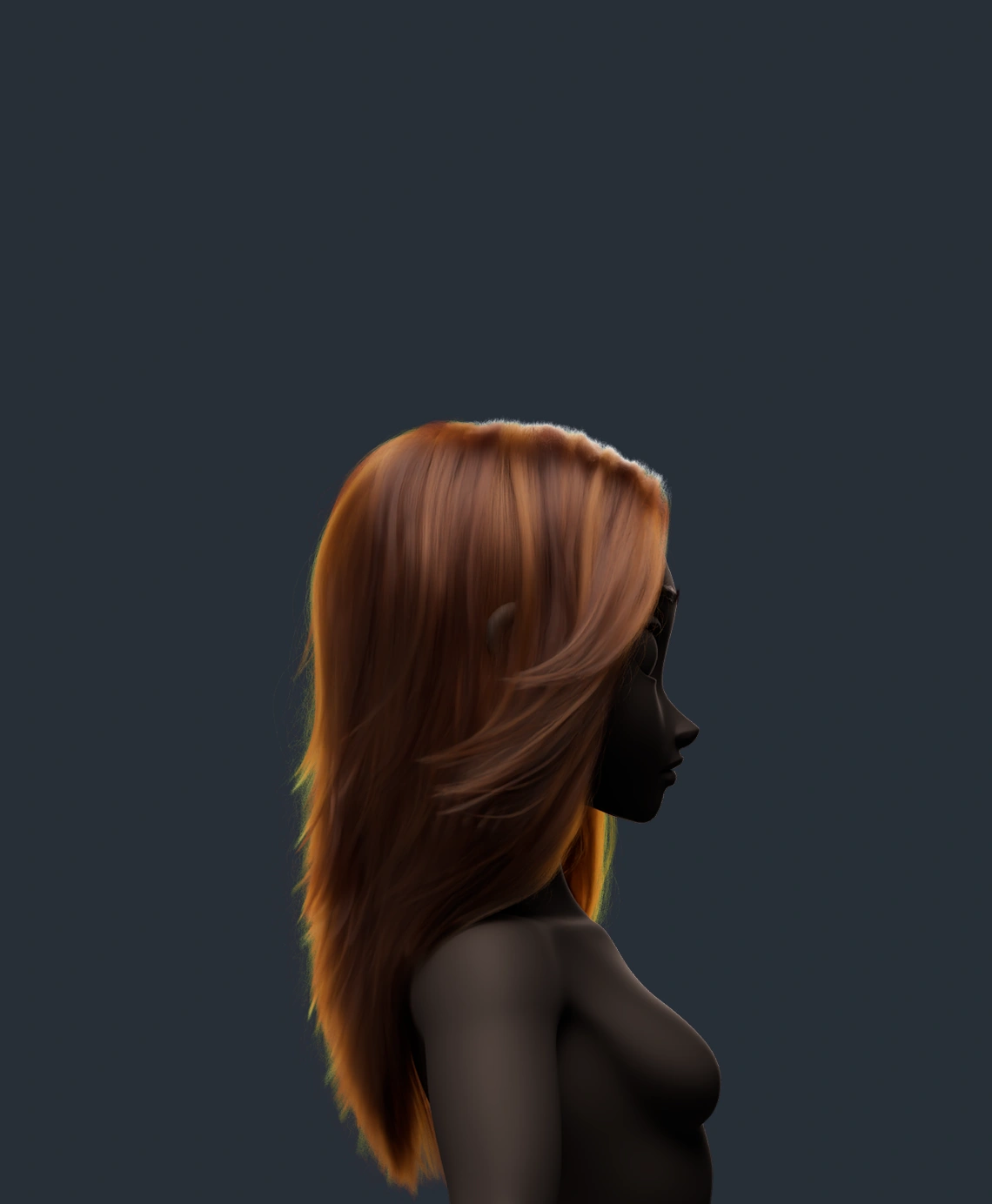 Stylized blonde female 3D character in T-pose. Rendered in Arnold with a feature-animation style similar to Disney or Pixar.