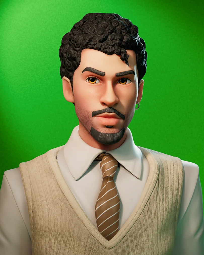 Bad Bunny - Maya, Zbrush, Substance Painter 3D Visual Development Artist, Character Artist render detail 1