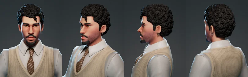 Bad Bunny - Maya, Zbrush, Substance Painter 3D Visual Development Artist, Character Artist render detail 3