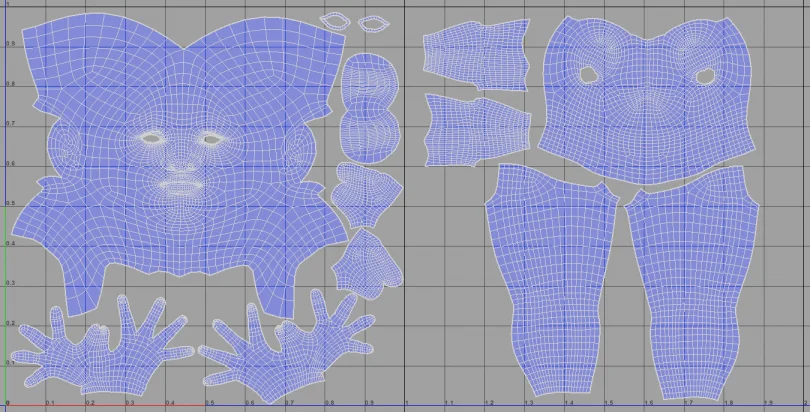 Bad Bunny - Maya, Zbrush, Substance Painter 3D Visual Development Artist, Character Artist render detail 10