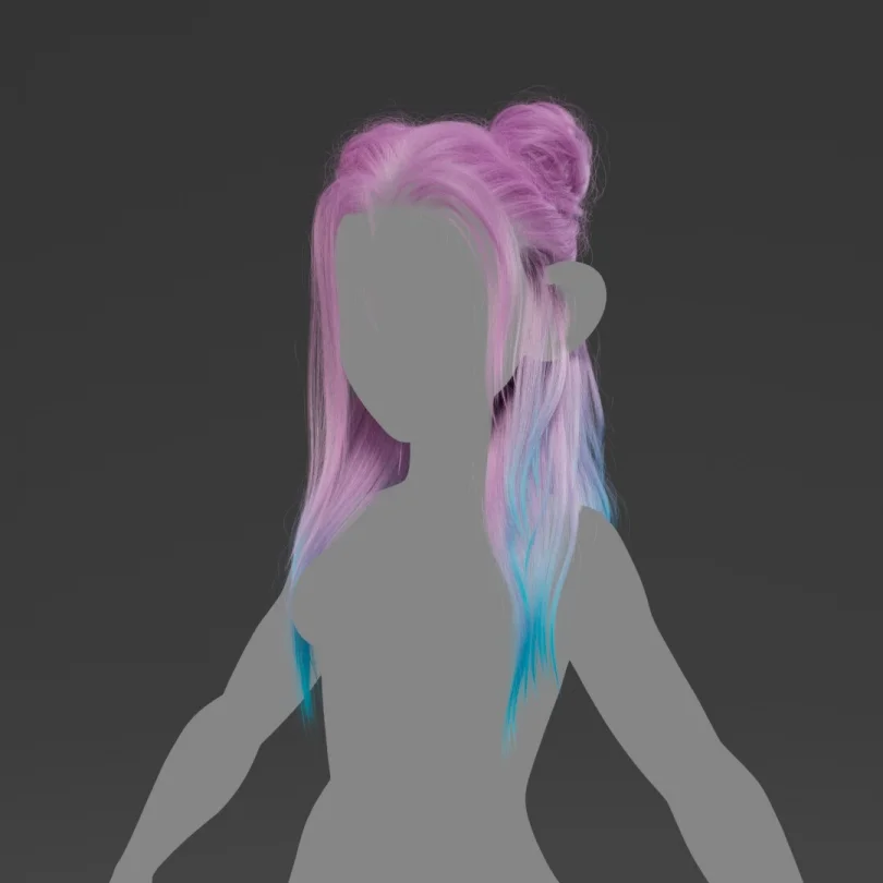 Pink Hair render