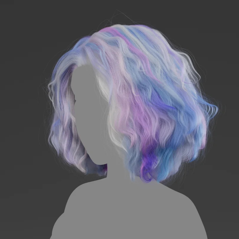 Short Hairstyle. render
