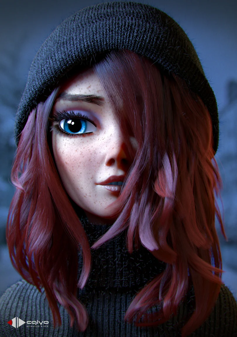 Another Day - Maya, XGen, Redshift, Zbrush, Photoshop 3D Artist, Art Director 3D render breakdown 1