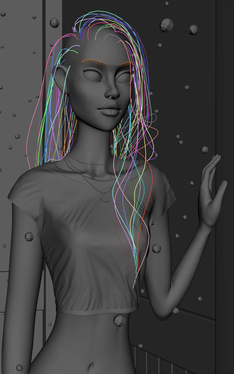 Dive into the unknown - Maya, XGen, Arnold, Zbrush 3D Character Artist 3D render breakdown 2