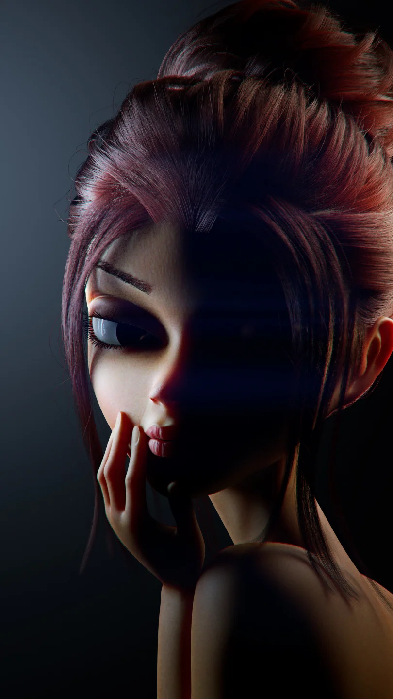 Do not blame me ! - Maya, Zbrush, Redshift 3D Artist 3D render breakdown 1