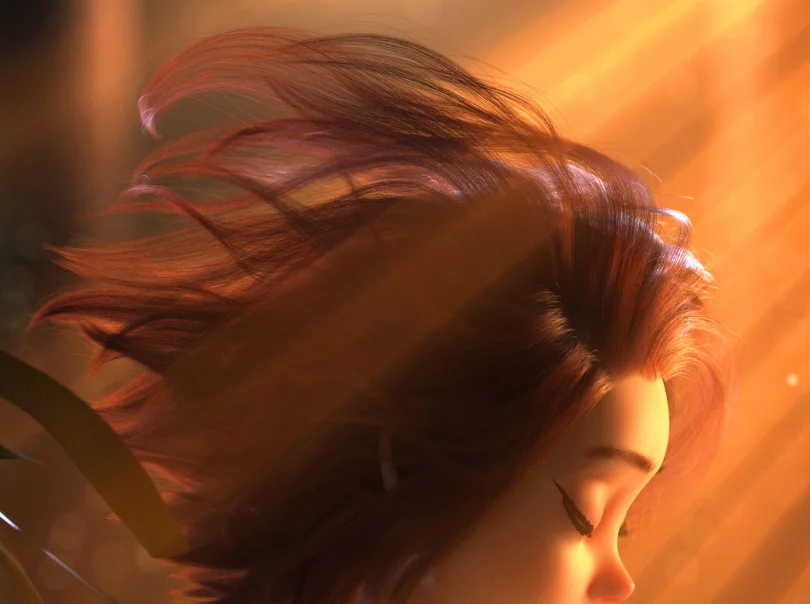 Forgiveness - Maya, XGen, Arnold, Zbrush 3D Character Artist, Art Director 3D render breakdown 5
