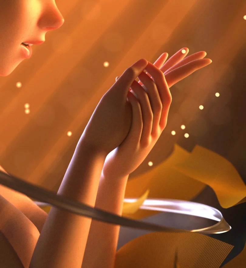 Forgiveness - Maya, XGen, Arnold, Zbrush 3D Character Artist, Art Director 3D render breakdown 6