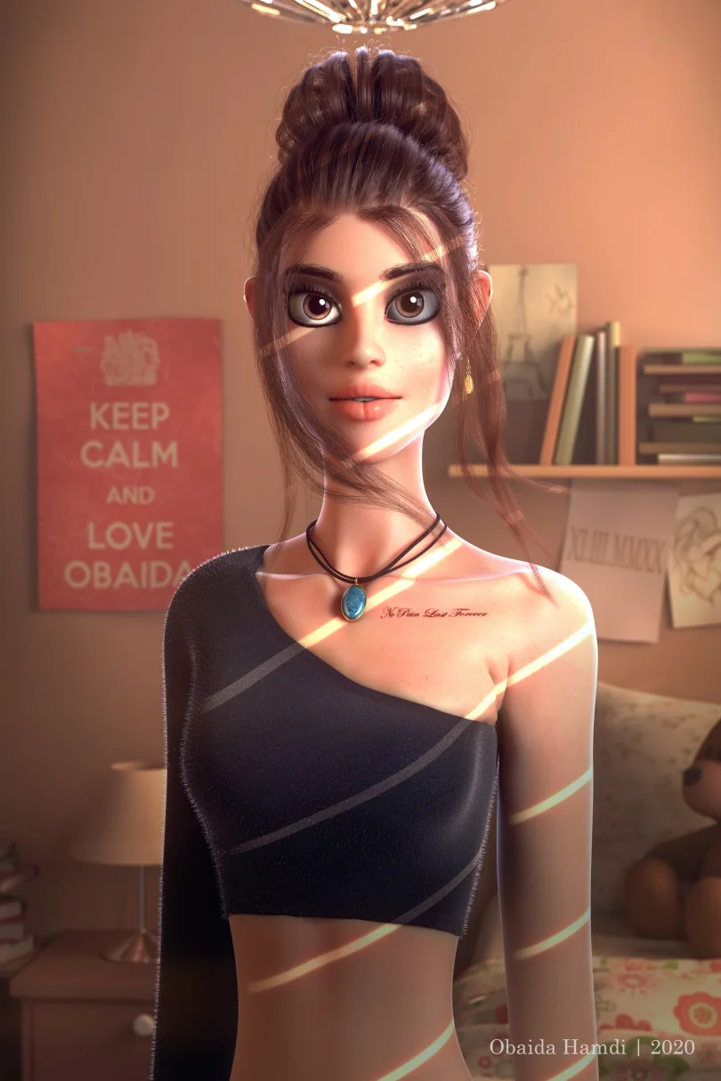 Hope - Maya, XGen, Arnold 3D Artist, Art Director 3D render breakdown 1