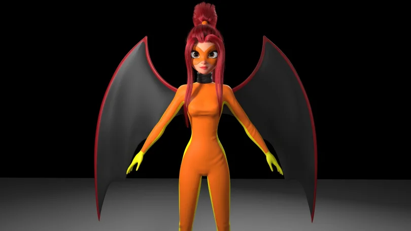Lady Dragon - Maya, Redshift, Zbrush 3D Character Artist 3D render breakdown 3