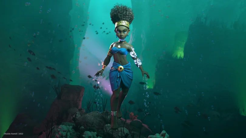 Legend Alive - Maya, XGen, Arnold, Nuke 3D Artist, Art Director 3D render breakdown 1
