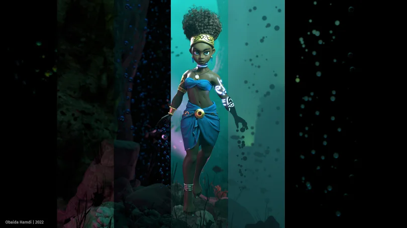 Legend Alive - Maya, XGen, Arnold, Nuke 3D Artist, Art Director 3D render breakdown 2
