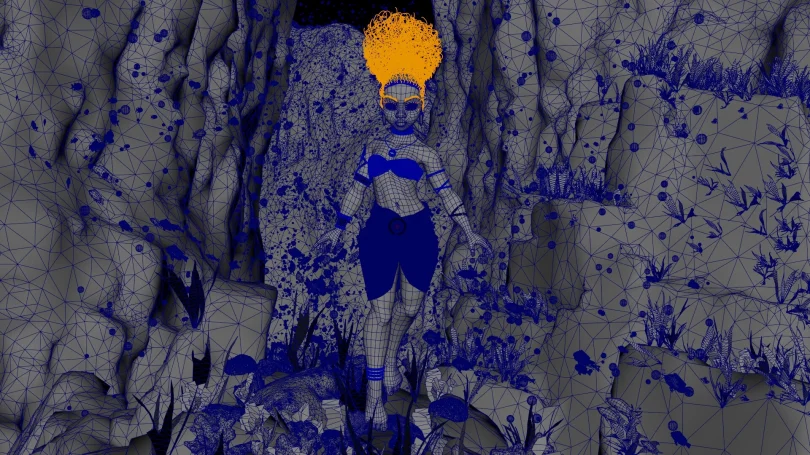 Legend Alive - Maya, XGen, Arnold, Nuke 3D Artist, Art Director 3D render breakdown 3