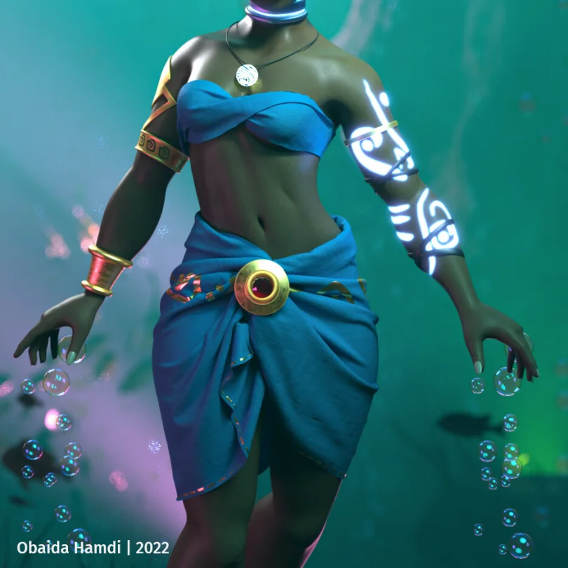 Legend Alive - Maya, XGen, Arnold, Nuke 3D Artist, Art Director 3D render breakdown 5
