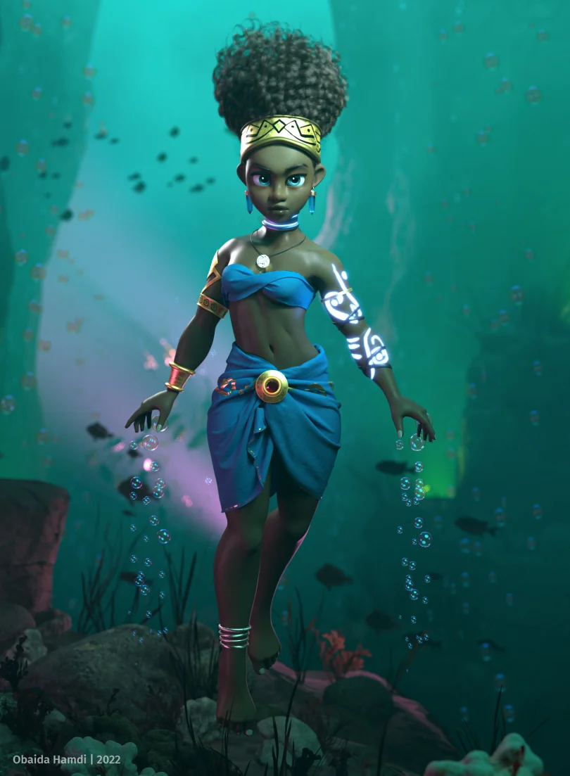 Legend Alive - Maya, XGen, Arnold, Nuke 3D Artist, Art Director 3D render breakdown 7