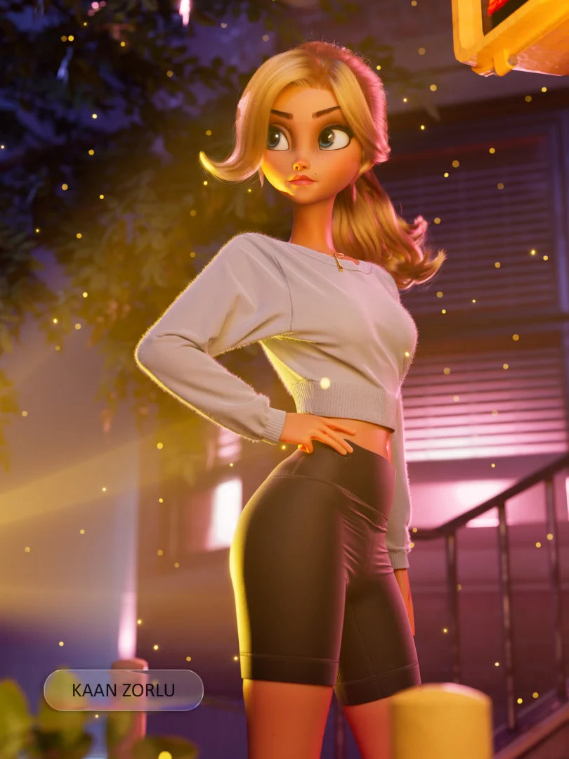 Lost in NYC - Maya, Zbrush, Arnold 3D Character, Art Director 3D render breakdown 1