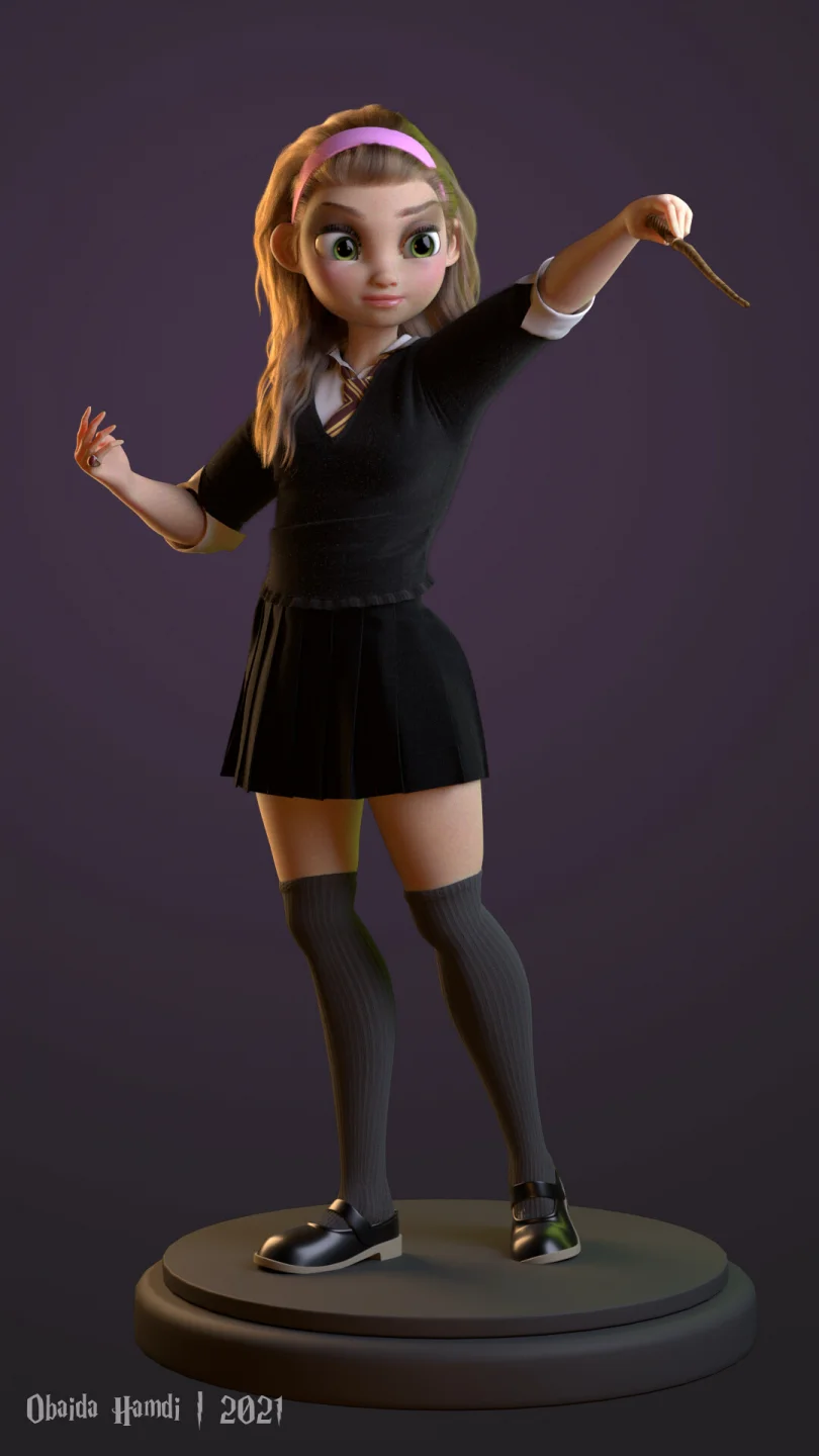 Love Potion - Maya, Zbrush, Photoshop, XGen, Arnold, Marvelous Designer 3D Character Artist, Art Director 3D render breakdown 5