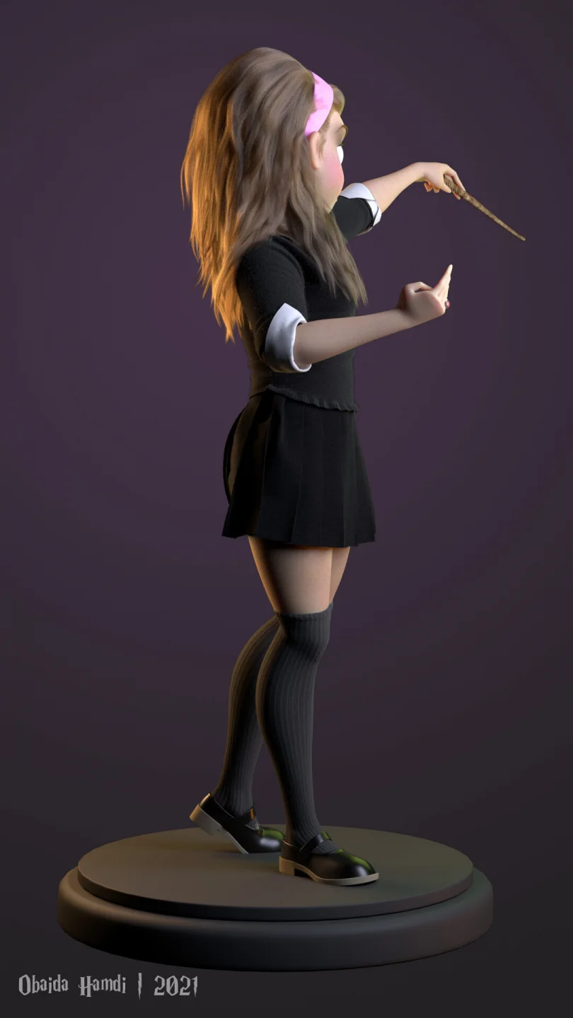 Love Potion - Maya, Zbrush, Photoshop, XGen, Arnold, Marvelous Designer 3D Character Artist, Art Director 3D render breakdown 6