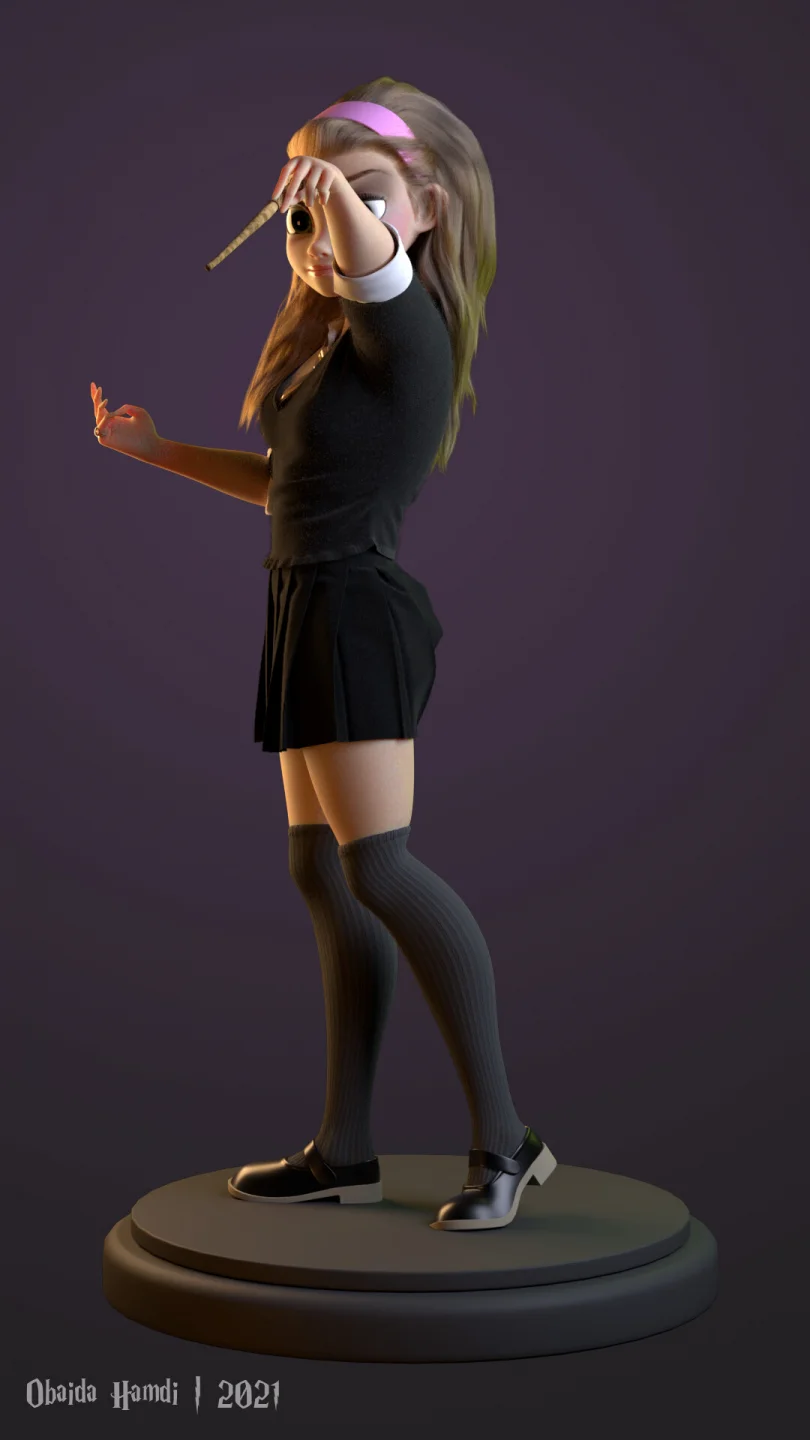 Love Potion - Maya, Zbrush, Photoshop, XGen, Arnold, Marvelous Designer 3D Character Artist, Art Director 3D render breakdown 7