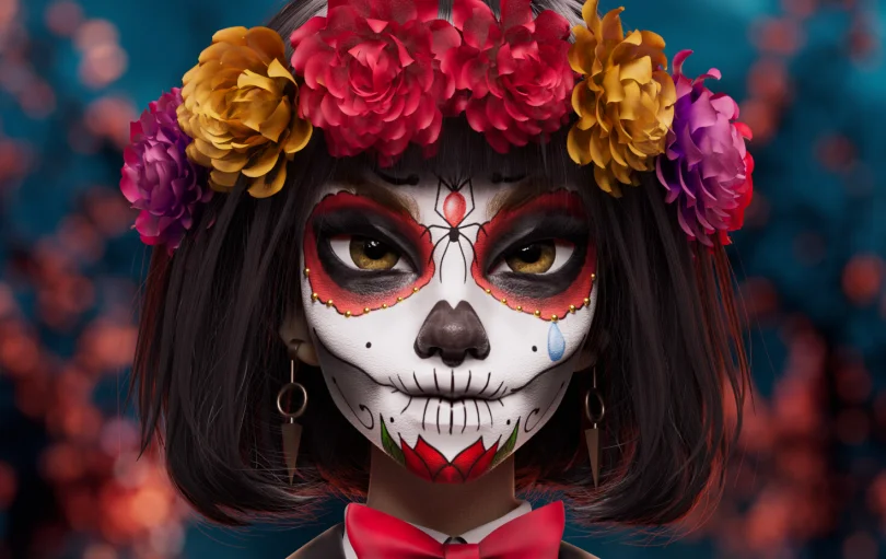 Luminatrix Halloween - Maya, Substance 3D Painter, Zbrush, XGen, Arnold 3D Character Artist, Art Director, LookDev 3D render breakdown 6