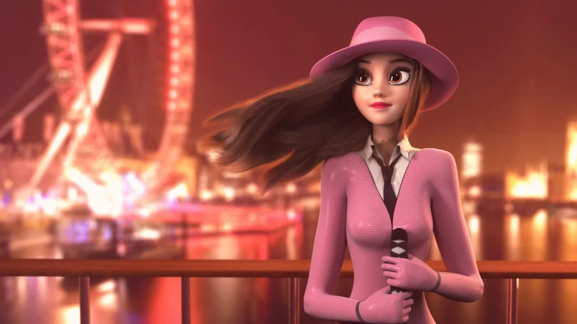 Miss Rose - Maya, Arnold, XGen 3D Character Artist 3D render breakdown 1