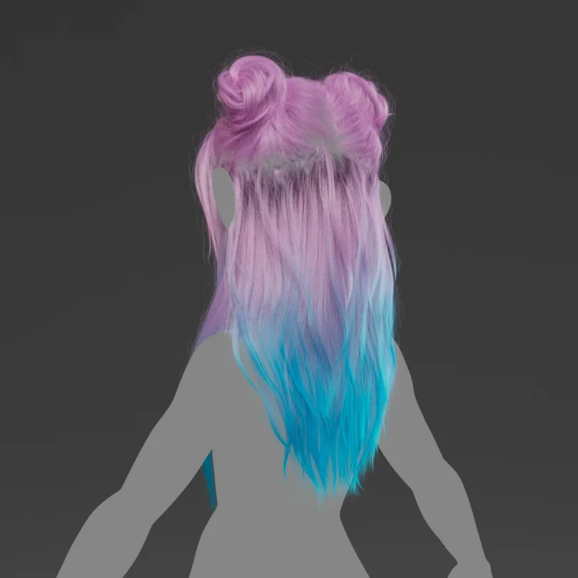 XGEN Hairstyle V1. - Maya, XGen, Arnold 3D Grooming Artist, LookDev Artist 3D render breakdown 2