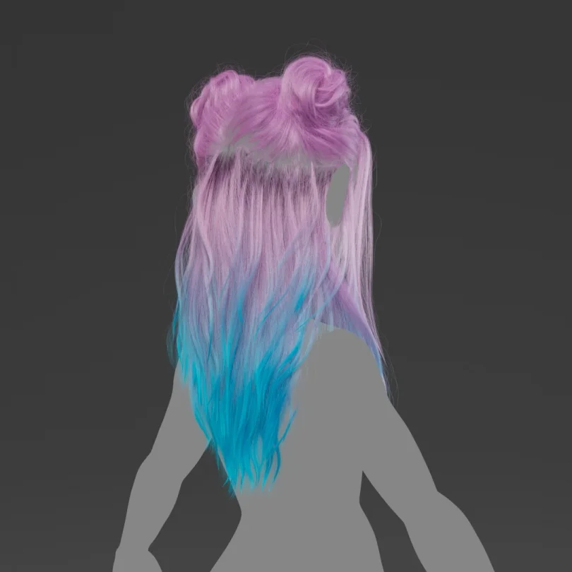 XGEN Hairstyle V1. - Maya, XGen, Arnold 3D Grooming Artist, LookDev Artist 3D render breakdown 4