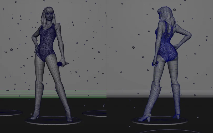 Taylor Swift - Autodesk Maya, Substance Painter, Zbrush 3D Character Artist, Sculpting, Modeling, Rendering 3D render breakdown 13