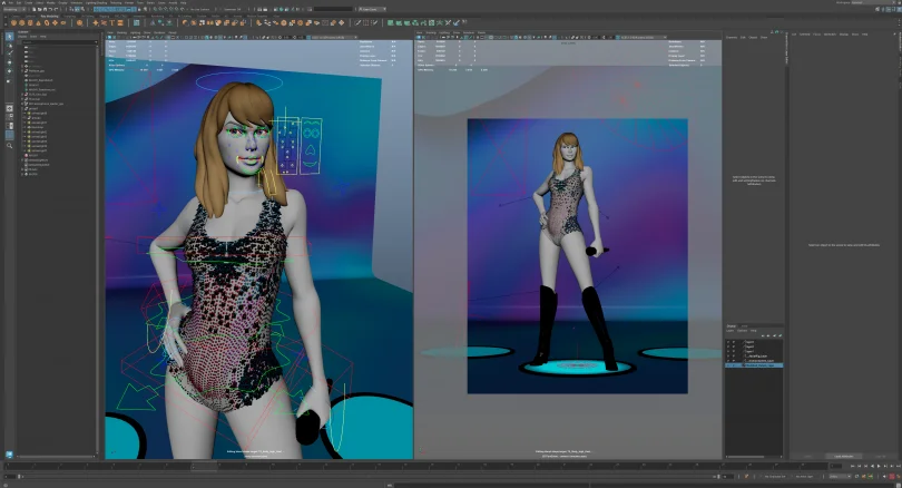 Taylor Swift - Autodesk Maya, Substance Painter, Zbrush 3D Character Artist, Sculpting, Modeling, Rendering 3D render breakdown 16