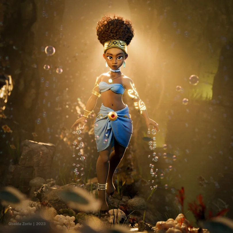 The Golden Legend - Maya, Arnold 3D Artist, Art Director, LookDev 3D render breakdown 1