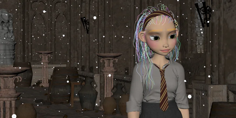 The Magical Reality - Maya, Arnold, XGen, Photoshop, Marvelous Designer, Zbrush 3D Character Artist 3D render breakdown 4