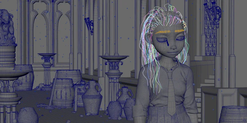 The Magical Reality - Maya, Arnold, XGen, Photoshop, Marvelous Designer, Zbrush 3D Character Artist 3D render breakdown 5