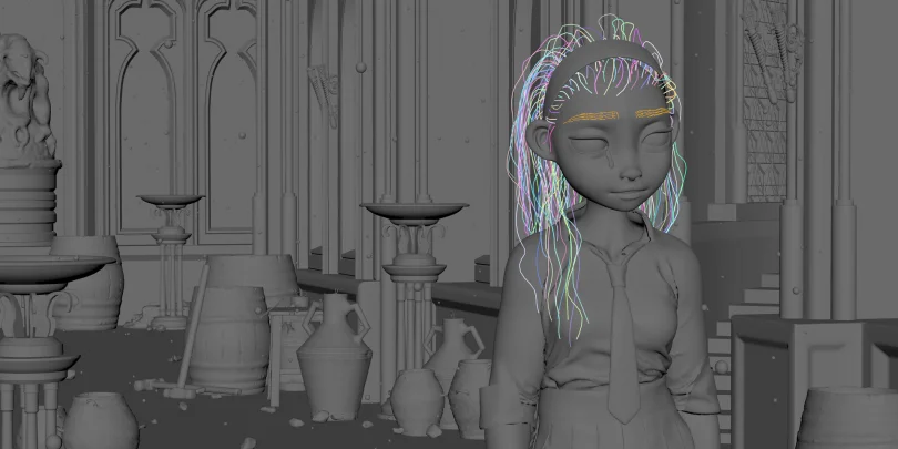 The Magical Reality - Maya, Arnold, XGen, Photoshop, Marvelous Designer, Zbrush 3D Character Artist 3D render breakdown 6