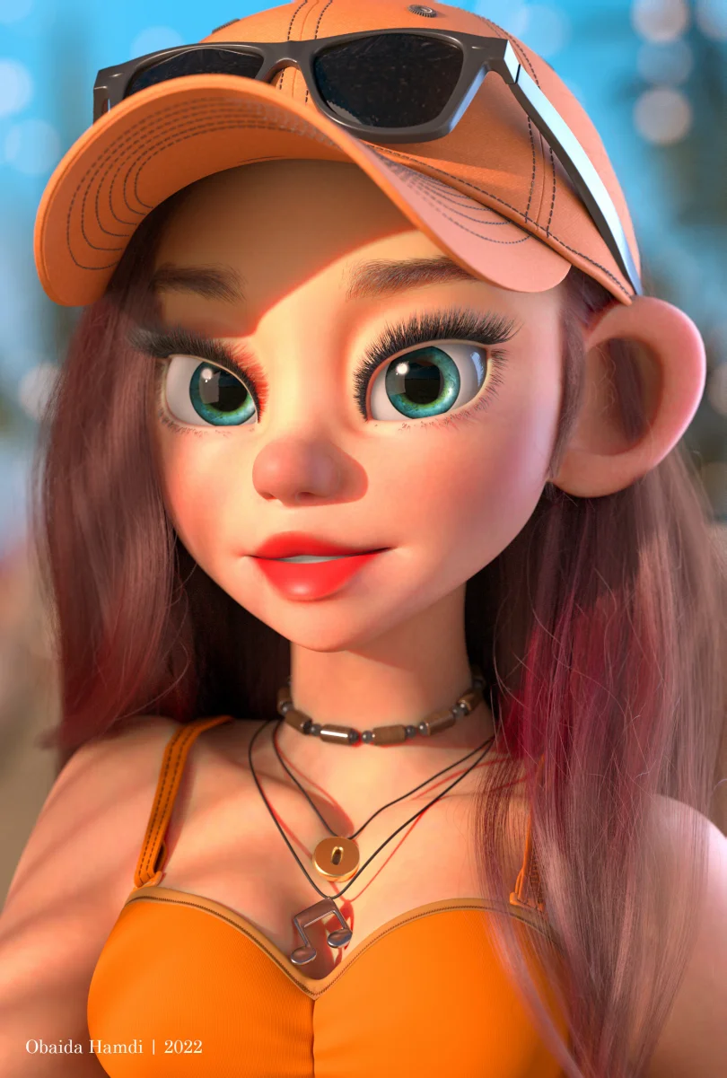 Tomorrow's way too far away - Maya, Zbrush, Arnold, XGen, Nomad Sculpt 3D Character Artist 3D render breakdown 1