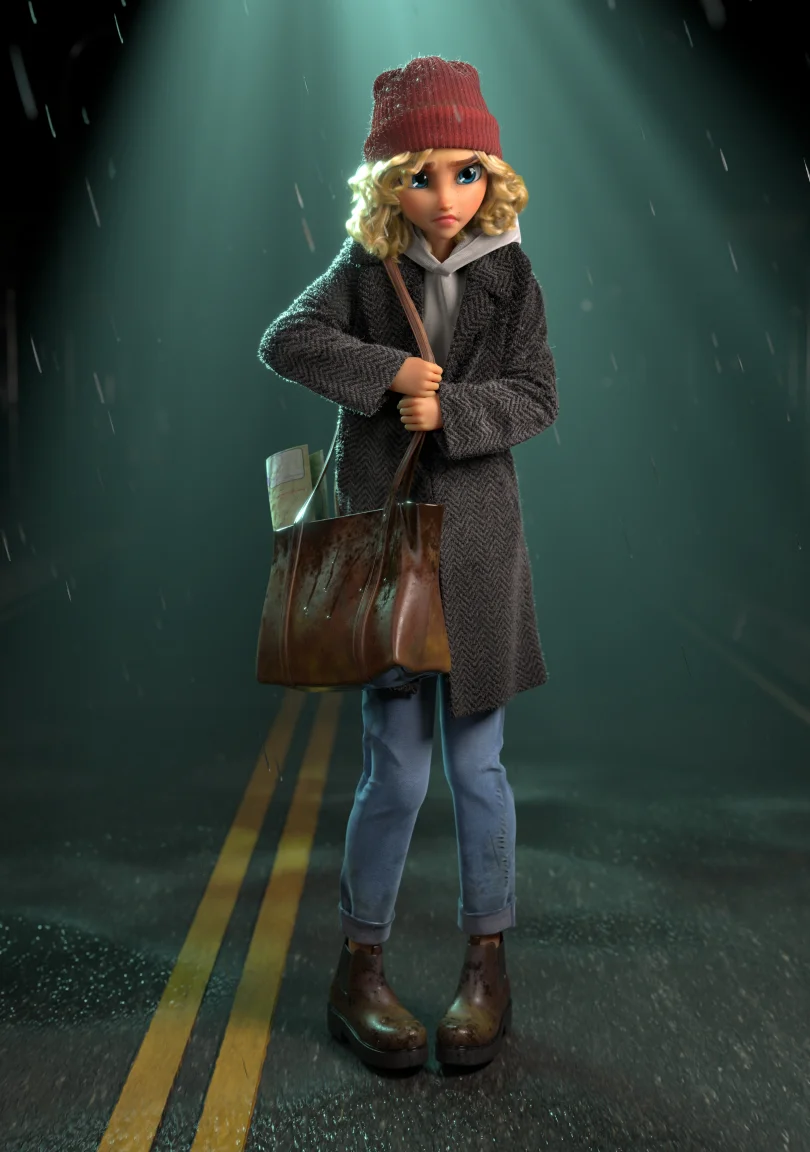 Wrong Turn - Maya, XGen, Arnold, CLO, Substance 3D Painter 3D Visual Development Artist 3D render breakdown 1