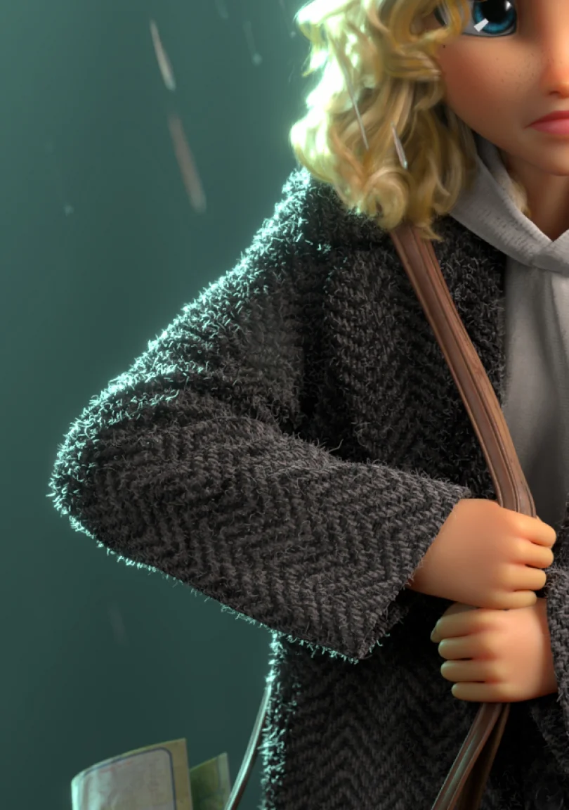 Wrong Turn - Maya, XGen, Arnold, CLO, Substance 3D Painter 3D Visual Development Artist 3D render breakdown 5